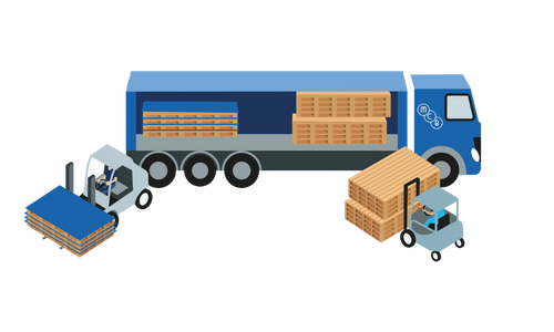 Wood4Wood illustratie vrachtwagen